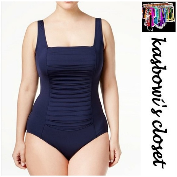 macys plus bathing suits
